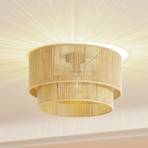 Lindby ceiling light Anuva, natural, paper, Ø 45 cm