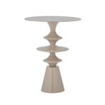Table d'appoint Samio, beige, hauteur 47 cm, aluminium - Bloomingville
