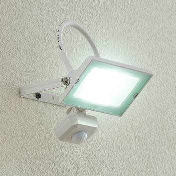Lindby Aine LED-utespot hvit 14,5 cm sensor