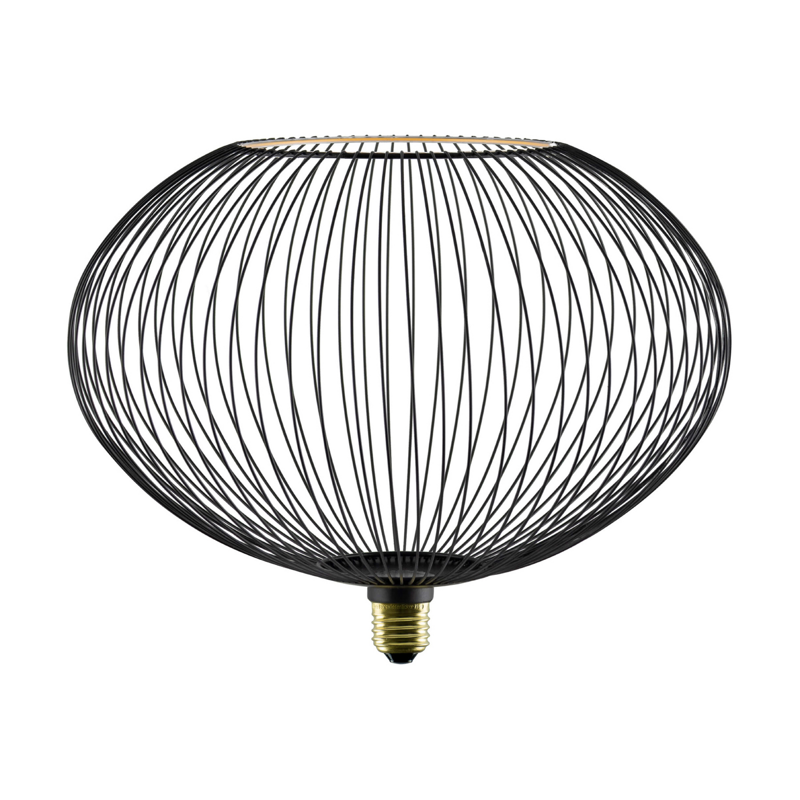 Segula LED Floating Filo melns Oval300 E27 6W 2200 K dim.