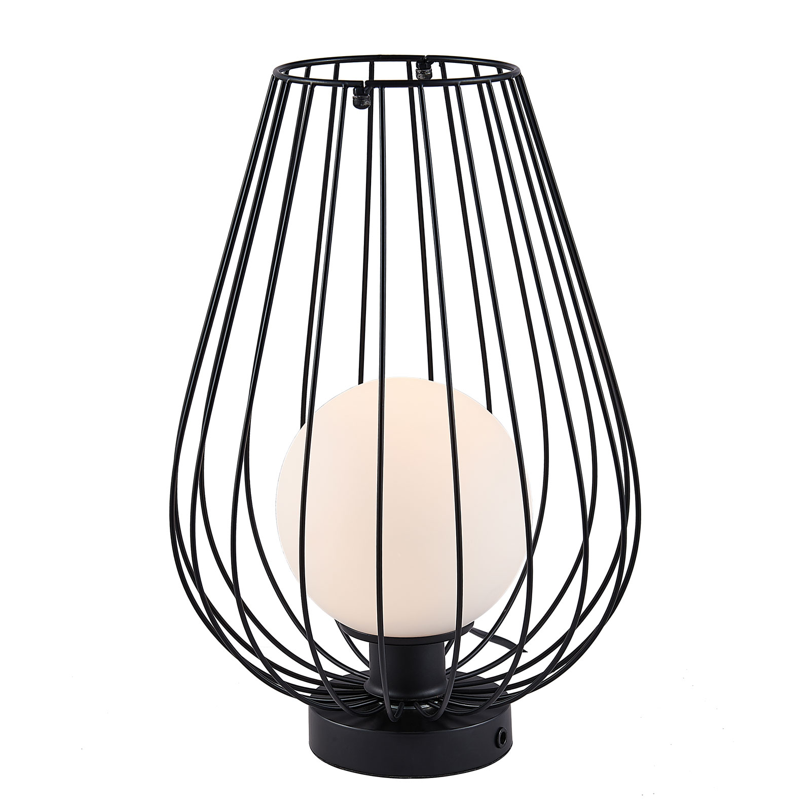Nino Leuchten Vega table lamp, suitable for inside and outside, for Living / Dining Room, metal, plastic, E14, 40 W, energy efficiency: A++, H: 40 cm