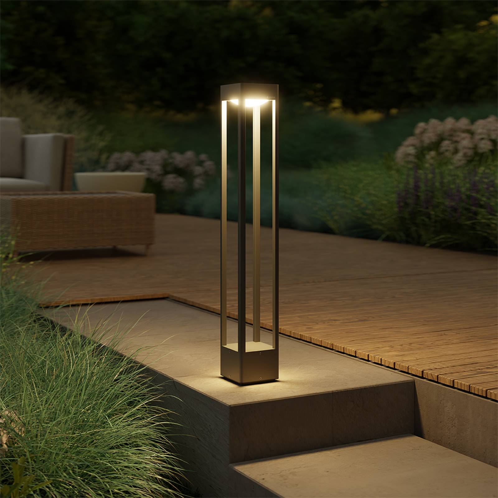 Levně STEINEL LED osvětlení cesty STEINEL Stela C860, antracitová, IP65, RGBWW