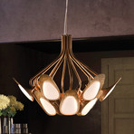Kundalini Peacock - LED hanging light