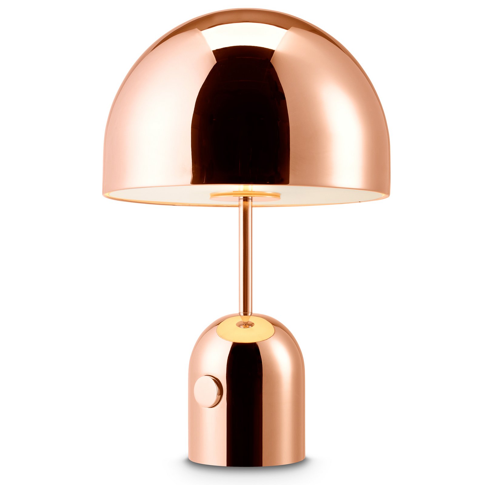 Tom Dixon LED table lamp Bell, copper-coloured, height 43 cm