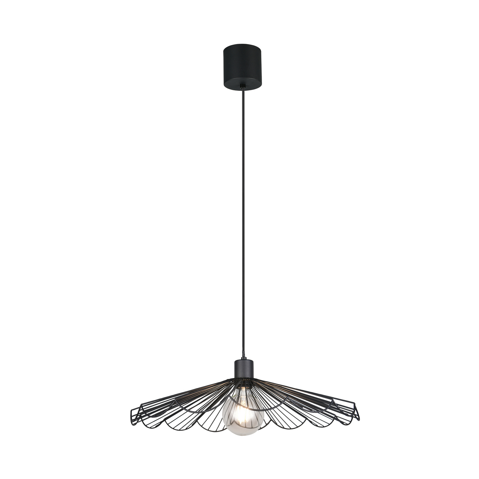 Lámpara colgante Margarita, Ø 50 cm, negro, E27, metal Lámpara colgante Margarita, Ø 50 cm, negro, E27, metal