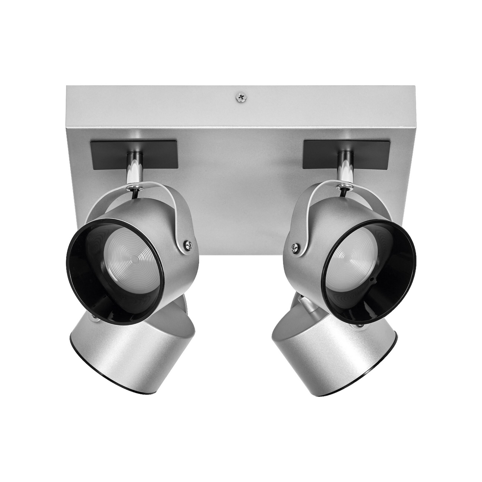 OSRAM LED-Deckenleuchte JUPITER PLATE, 4-flg., silber Metall