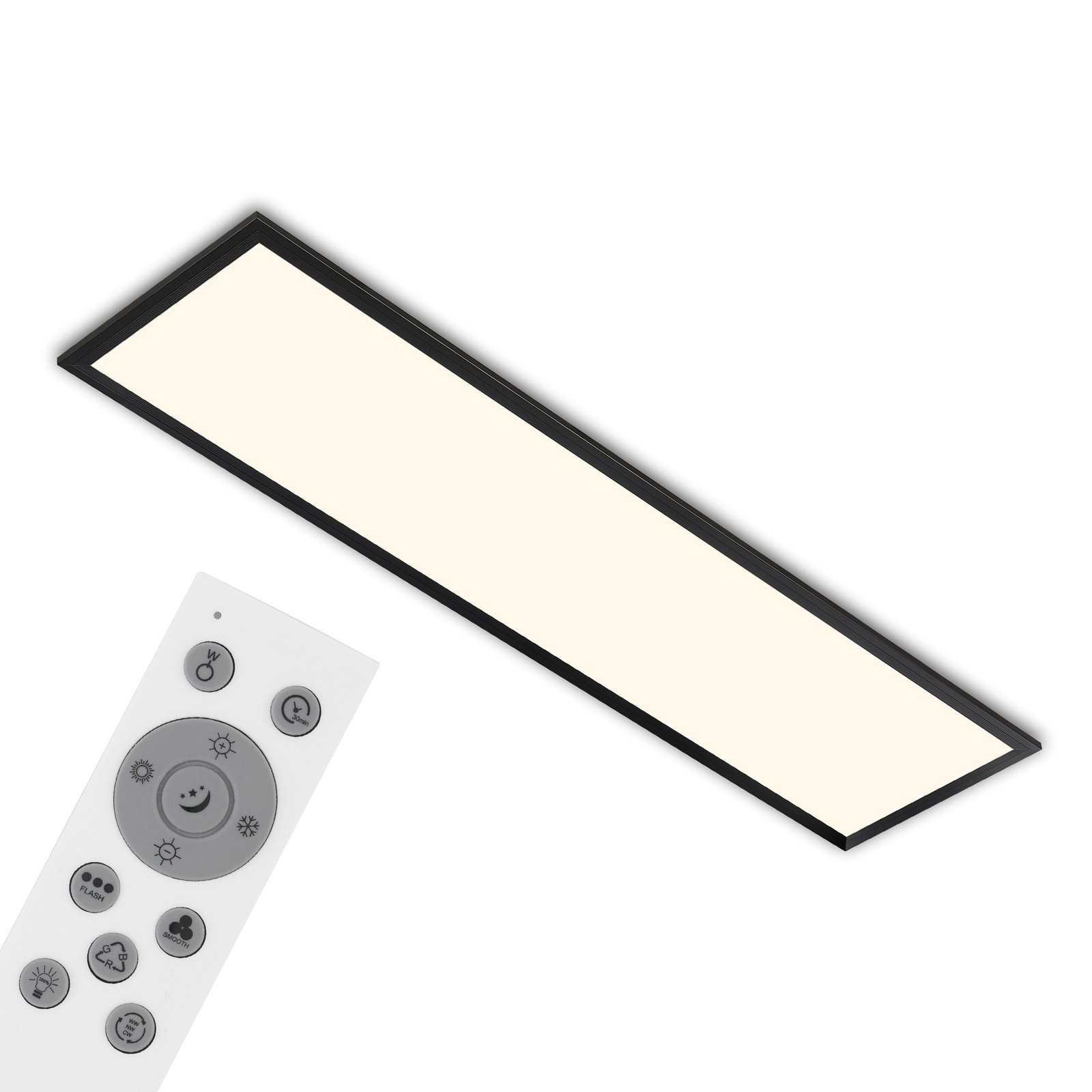 Färg-LED-panel, dimbar, RGB, CCT, 100x25cm