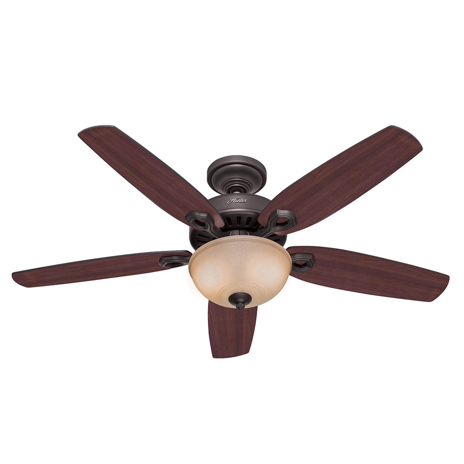 Ventilator de tavan Hunter cu lumină Builder Deluxe, bronz