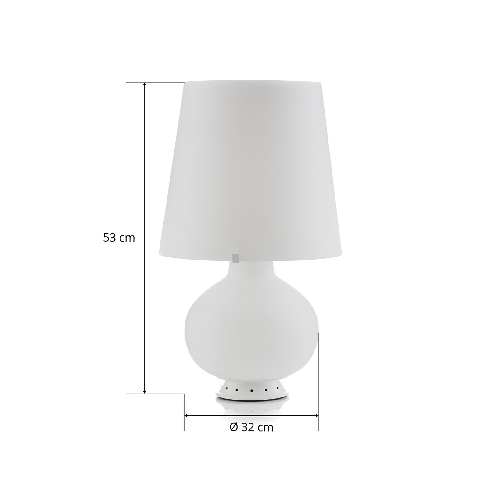 Designer table lamp FONTANA 53 cm