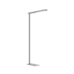 LED stojacia lampa MAULjet, strieborná farba, stmievateľné, 195 cm