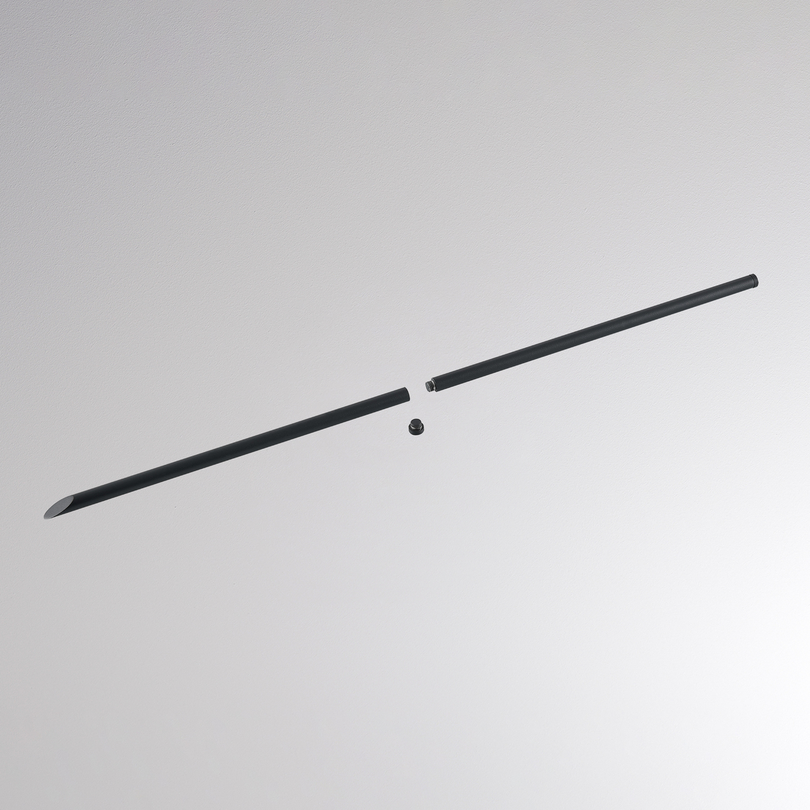 Słupek ogrodowy CHOPA II, antracytowy, wysokość 60 cm, metalowy