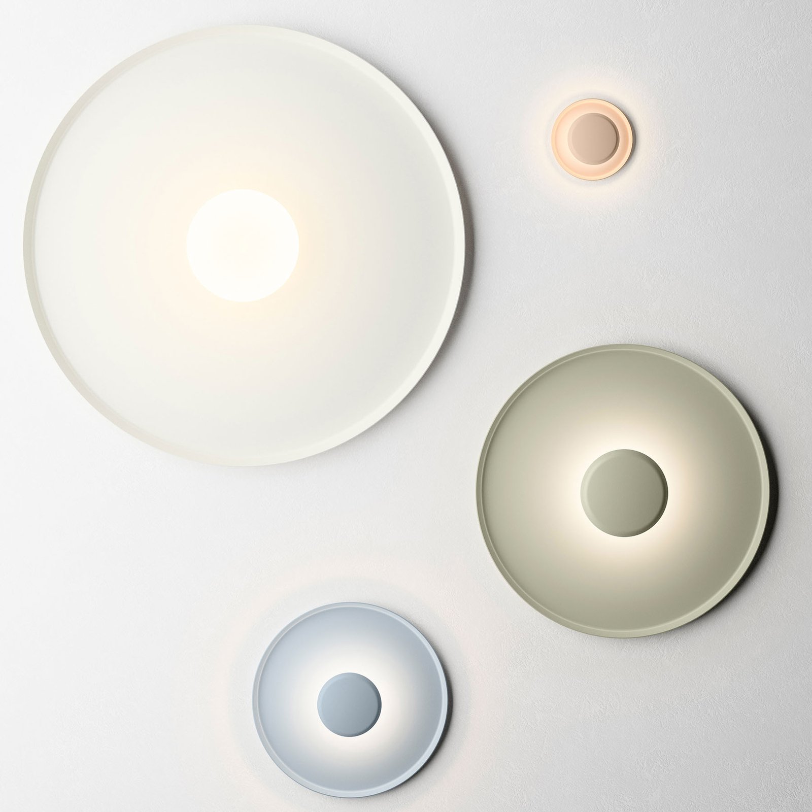 Top LED-Wandleuchte Ø 40 cm blau L1 - Vibia Top LED-Wandleuchte Ø 40 cm blau L1 - Vibia