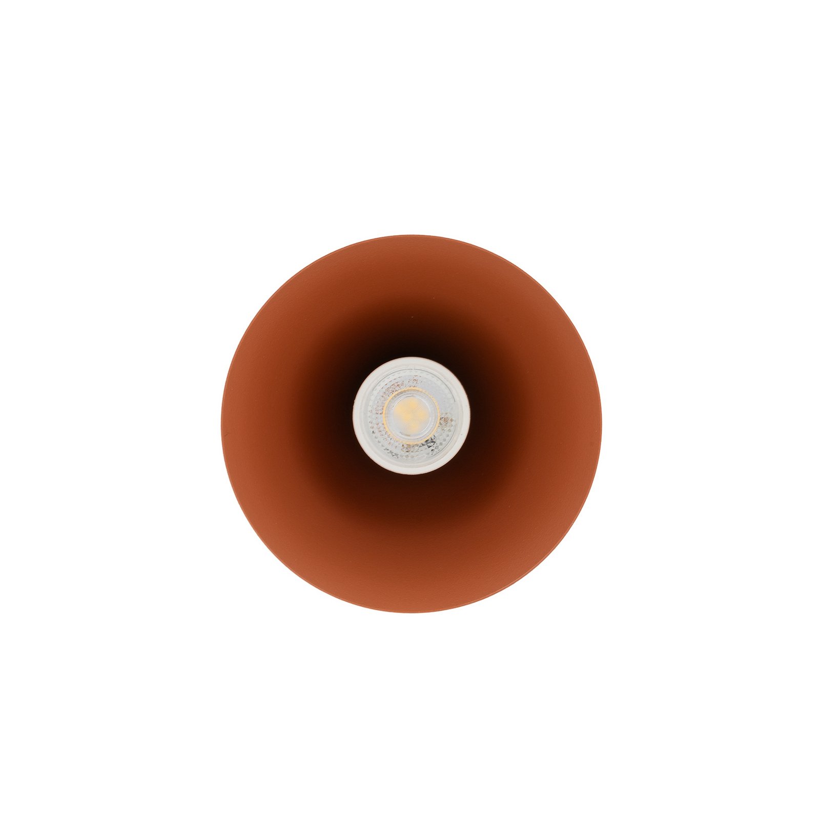 ZENITH pendant light, terracotta, Ø 11 cm, metal, GU10