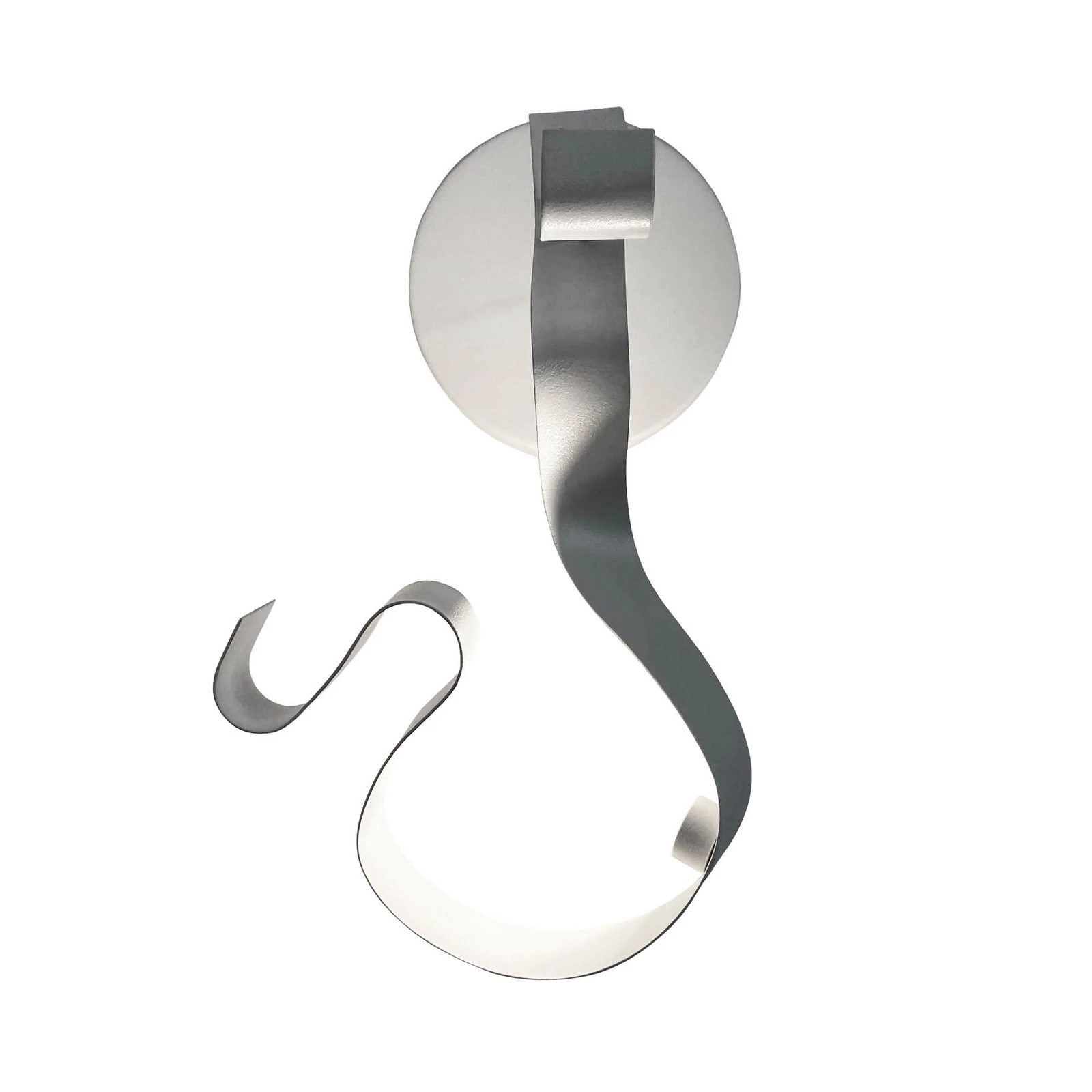 Knikerboker Curve applique LED di acciaio, bianco
