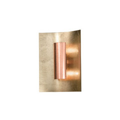 Kinkiet Aura Gold miedziany klosz, wysokość 100 cm