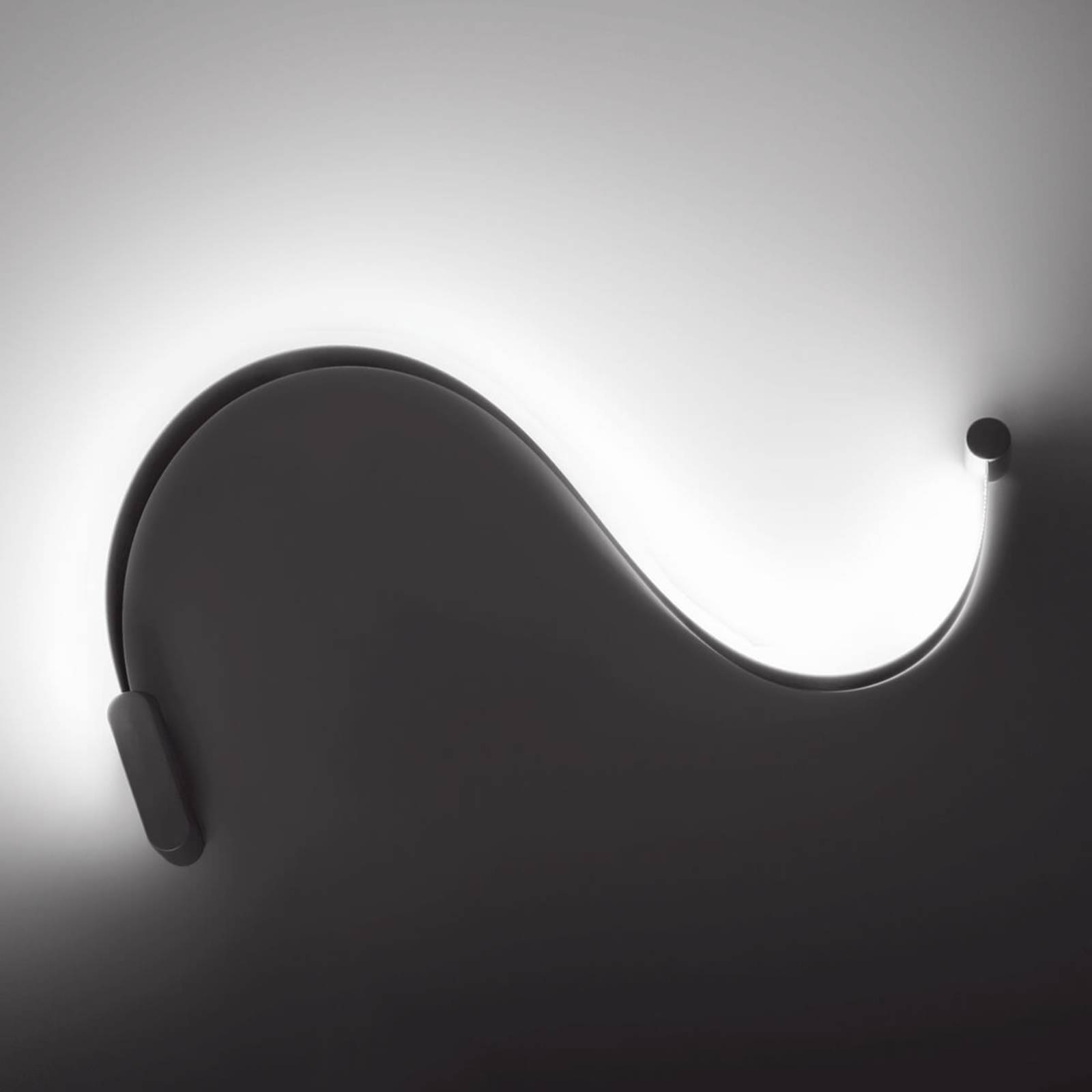 Cini & Nils Flexibly mountable LED wall light FormaLa, for Hallway, steel, 24 W, energy efficiency: A+, W: 128 cm, H: 4 cm