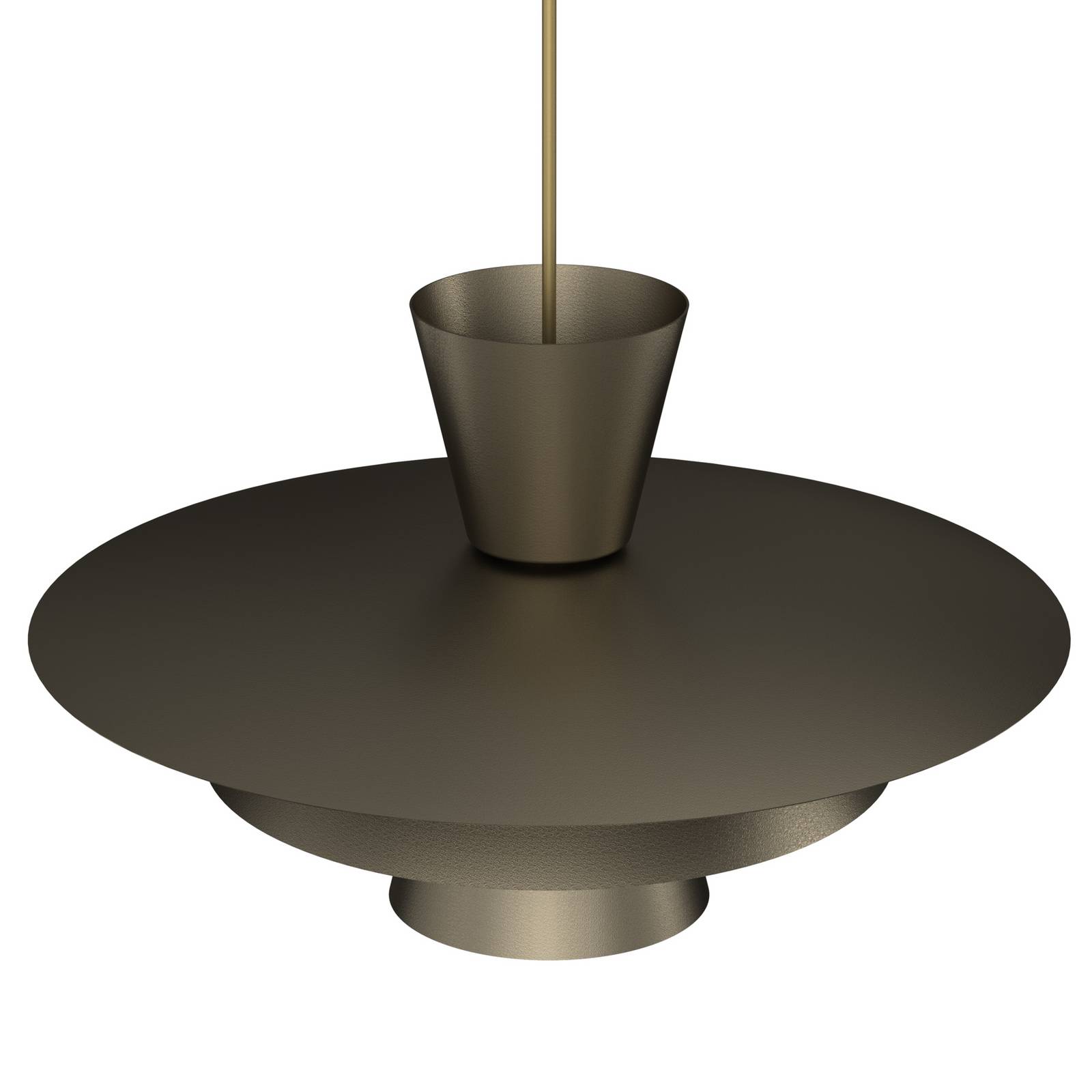 Żyrandol Plato, kolor tytanowy, metal, Ø 38 cm, E27