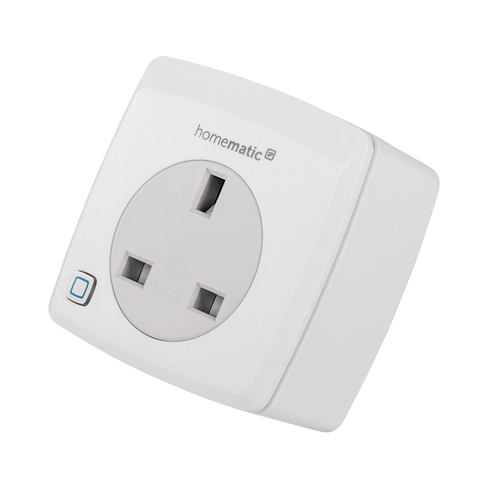 Homematic IP pluggable switch and meter UK, W: 7 cm, H: 7 cm