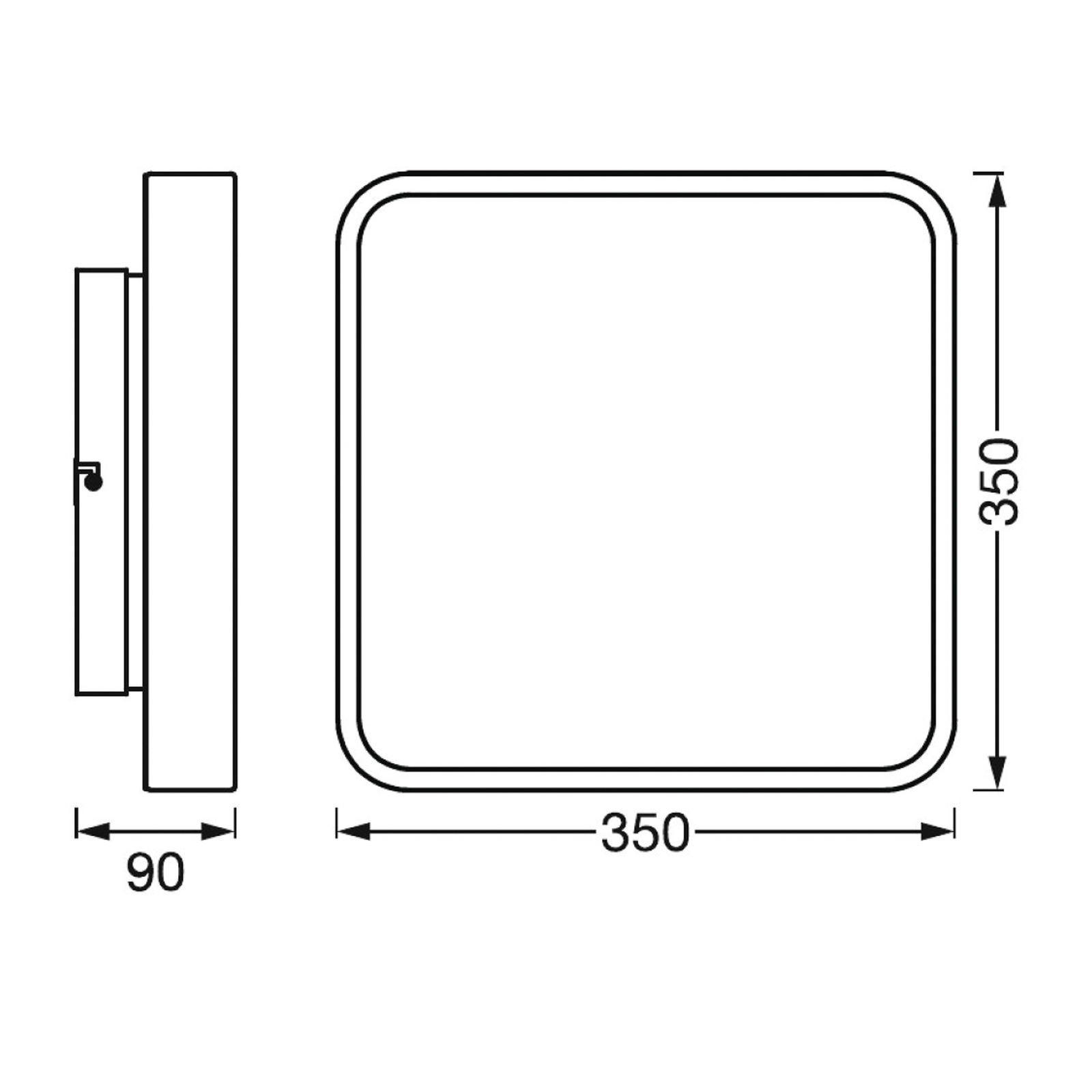 LEDVANCE SMART+ WiFi Orbis Backlight bijela 35x35 cm