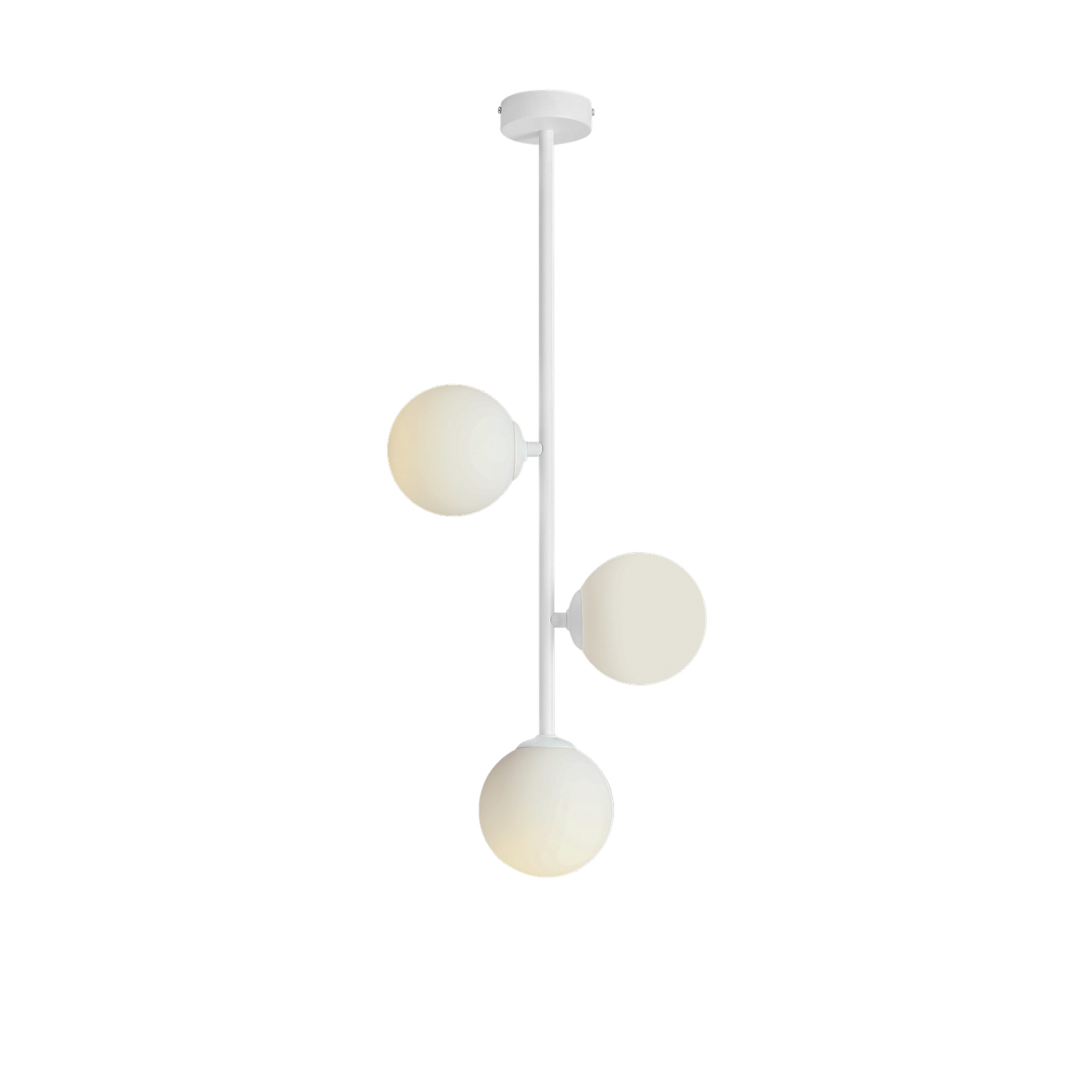 Lampa sufitowa Dione, 3-punktowa, biała