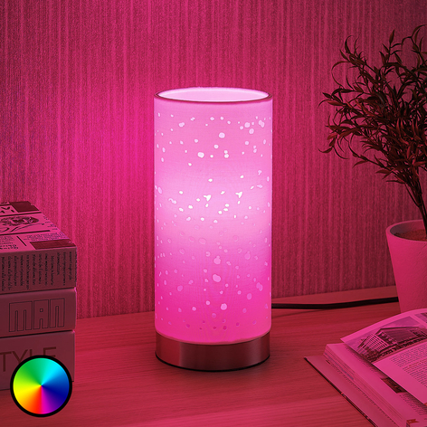 Lindby Slimme LED tafellamp Alwine met punten