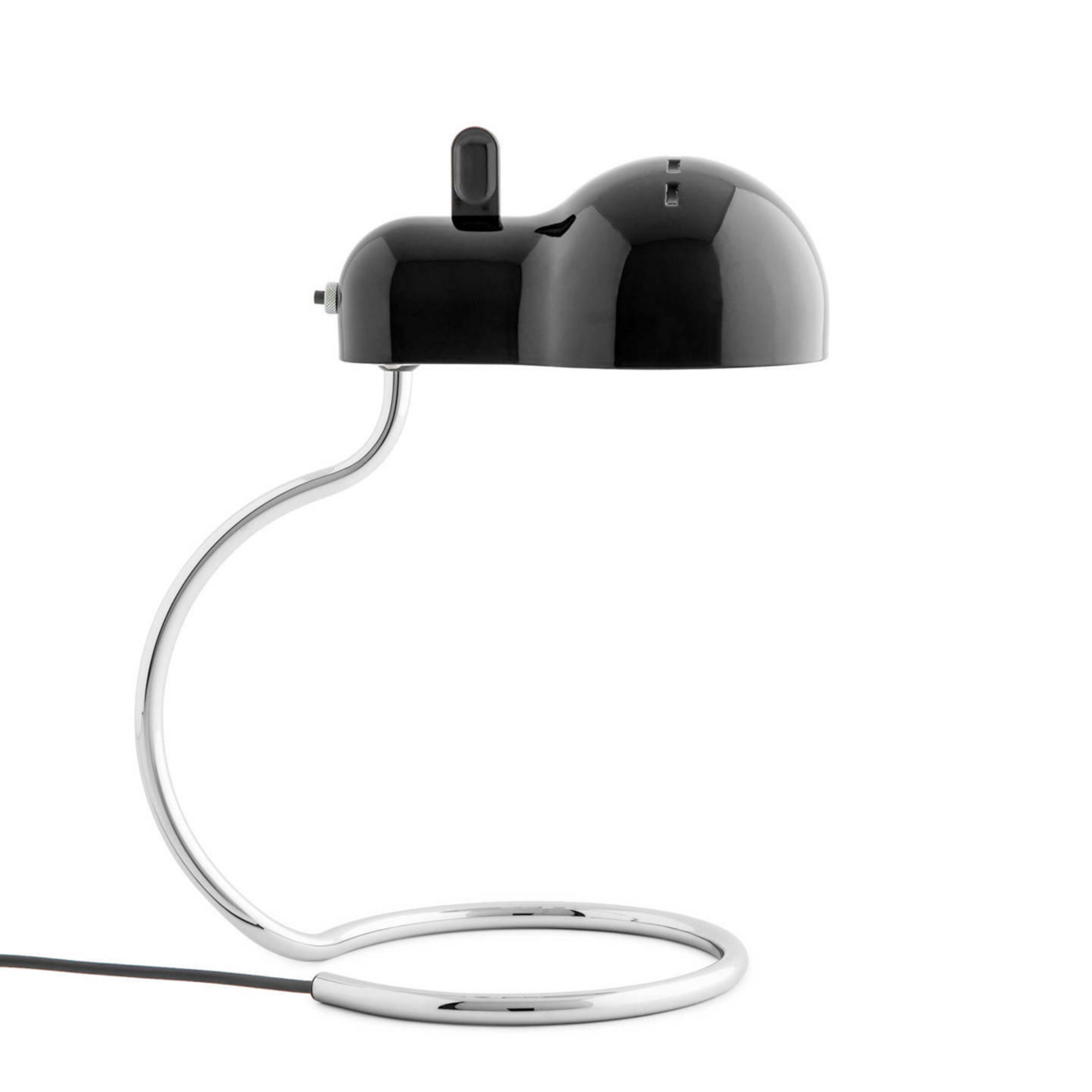 Minitopo LED tafellamp, zwart, hoogte 39 cm - Stilnovo