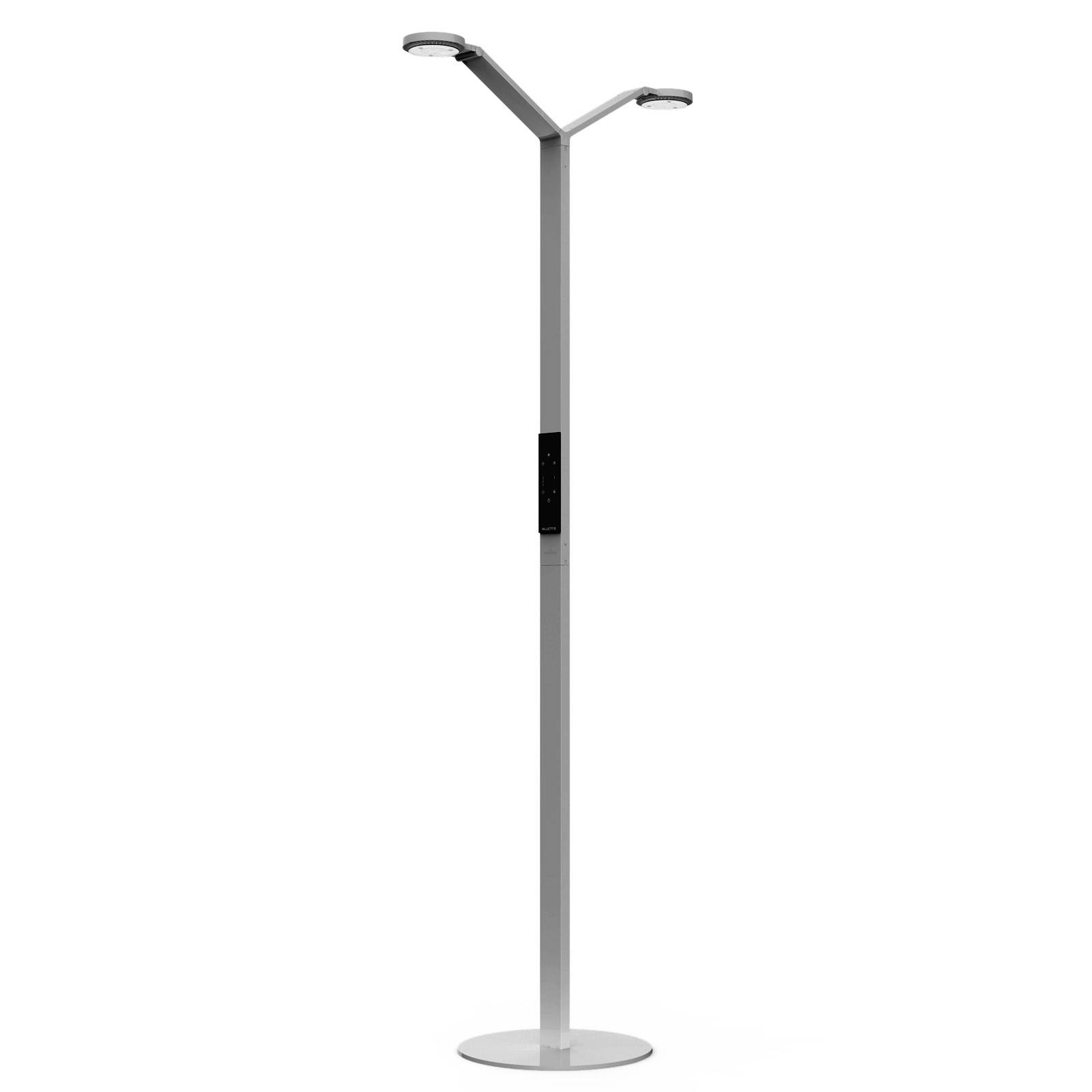 Image of Luctra Floor Twin Radial lampadaire LED aluminium 4005546913742