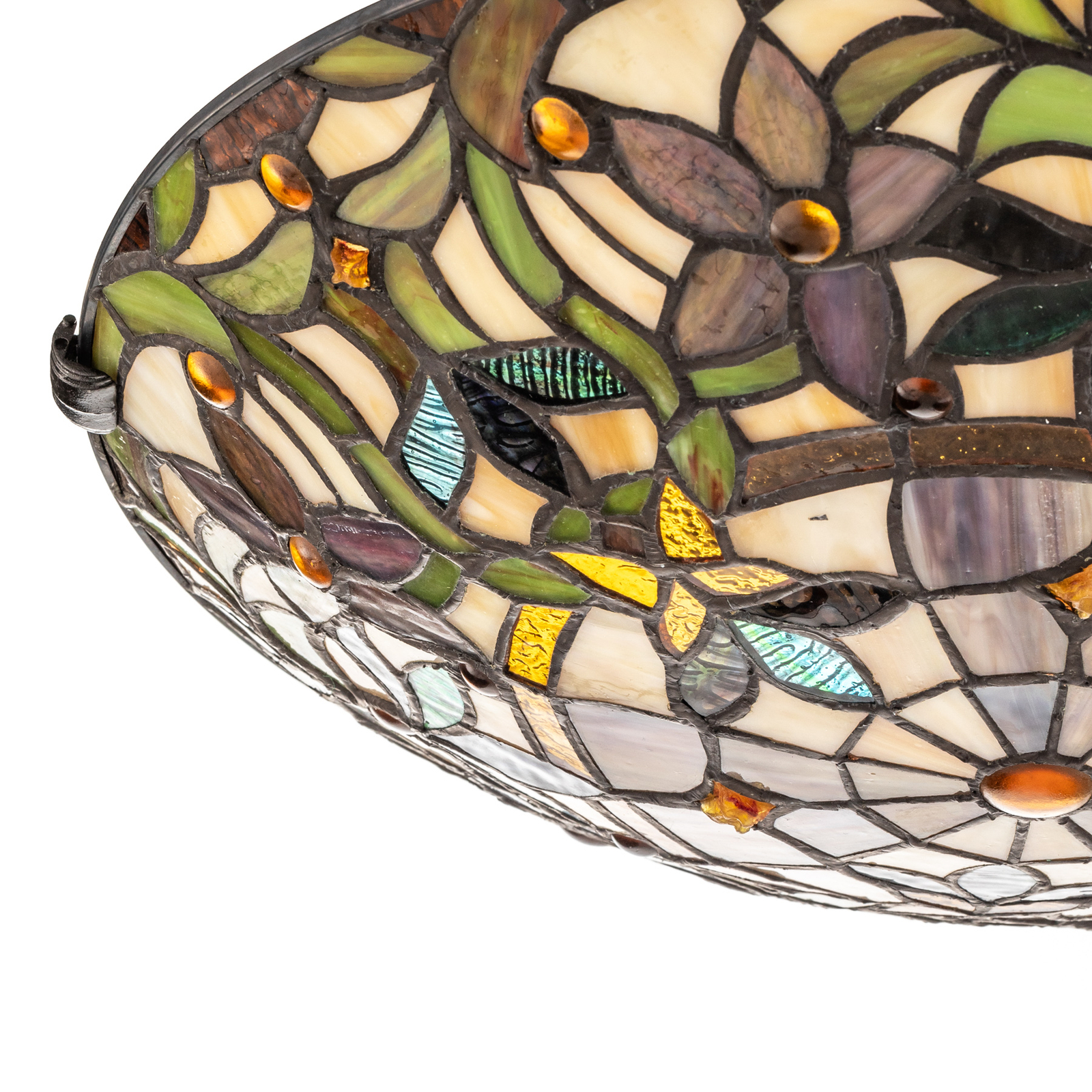 Unusual ceiling lamp Kami in a Tiffany style