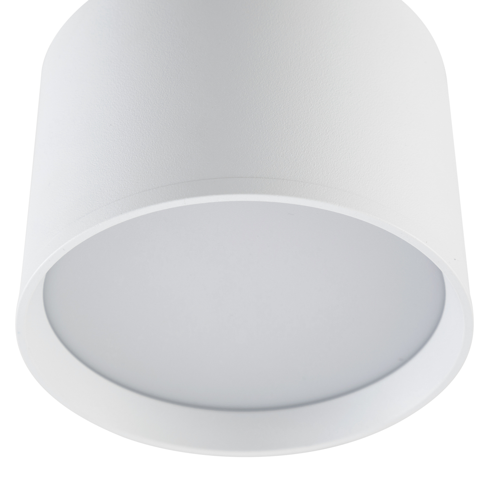 Lindby LED spotlight Nivoria, Ø 12 cm, sand white, set of 4