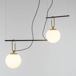 Artemide nh S3 2 glazen hanglamp, 2-lamps