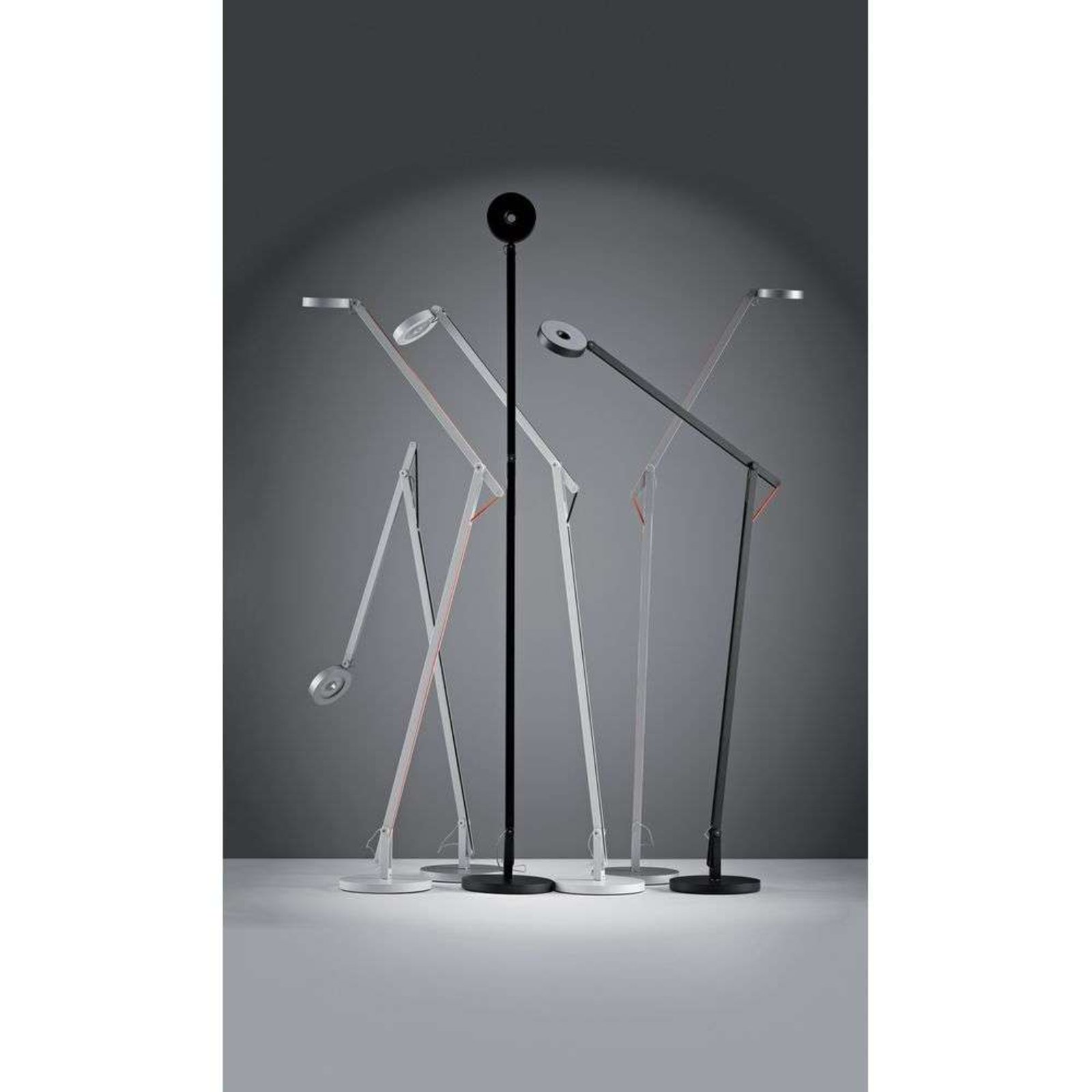 String F1 Lampadar DTW Matt Black/Silver - Rotaliana