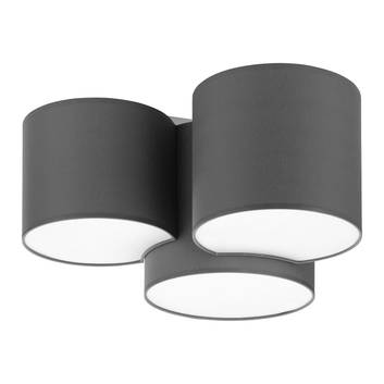 Taklampe Mona, 3 lyskilder, grå