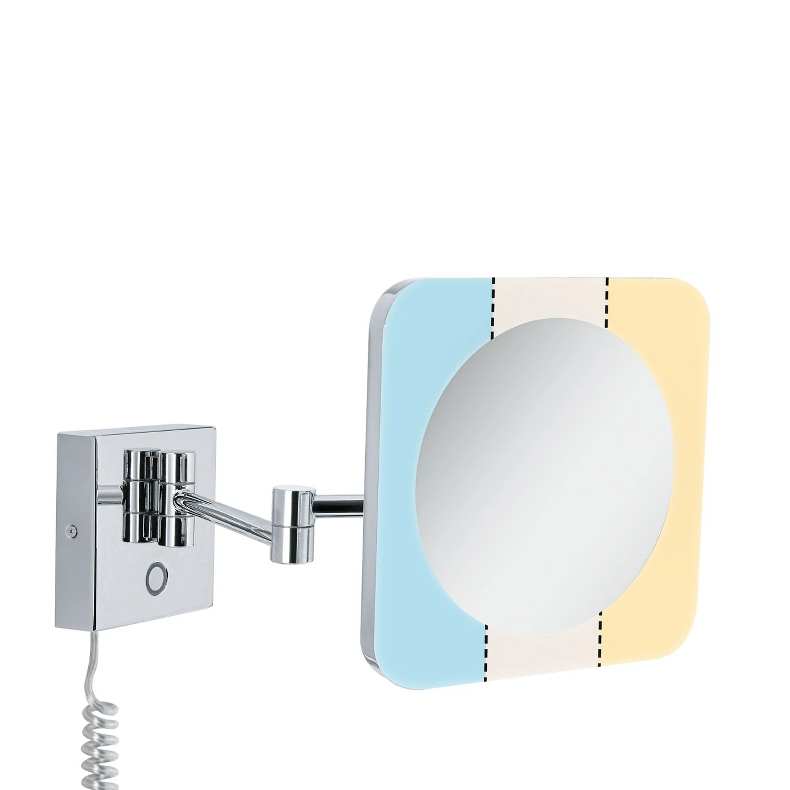 Paulmann Jora LED-Kosmetikspiegel, IP44 mit Schalter, silber