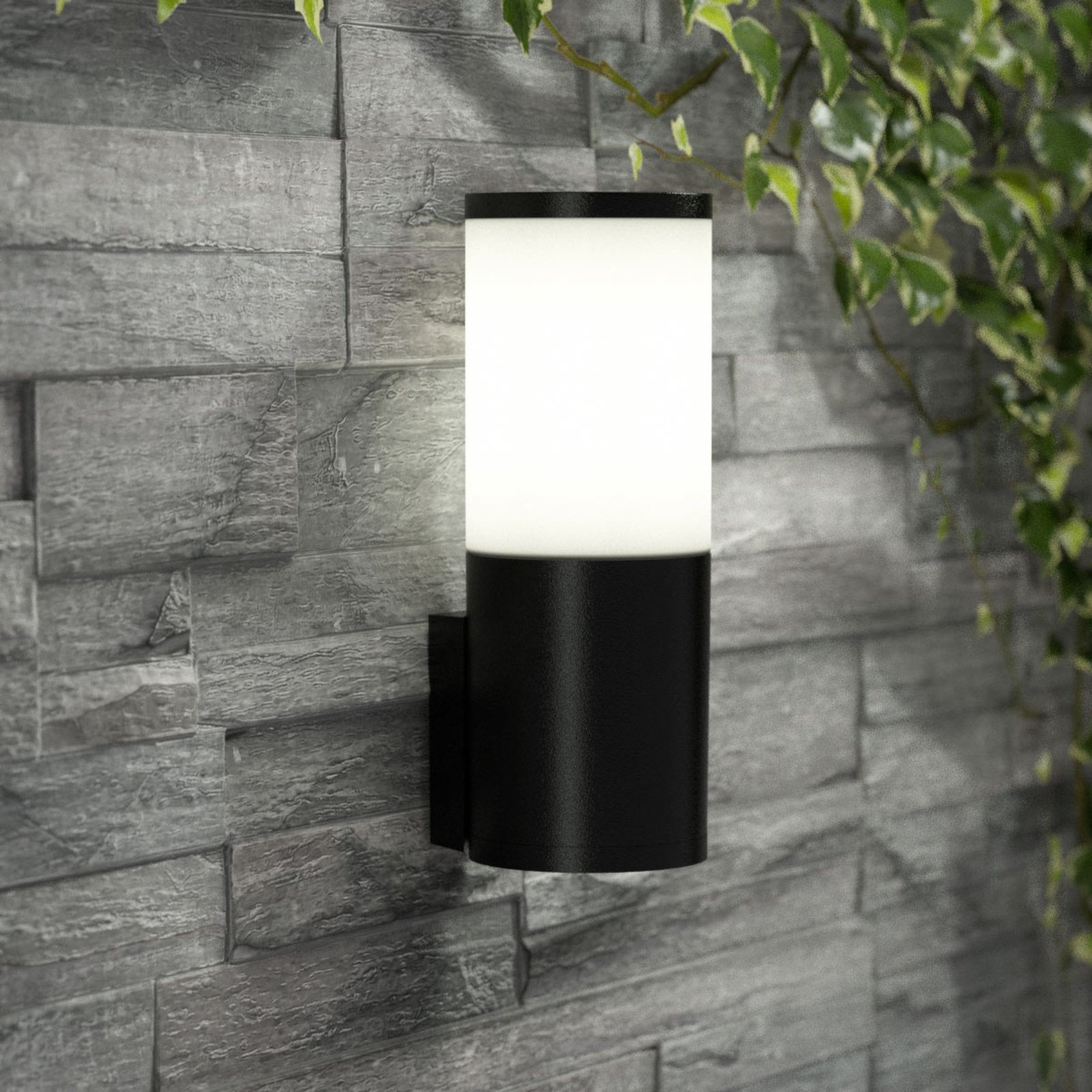 LED kültéri fali lámpa Amelia CCT-vel, fekete