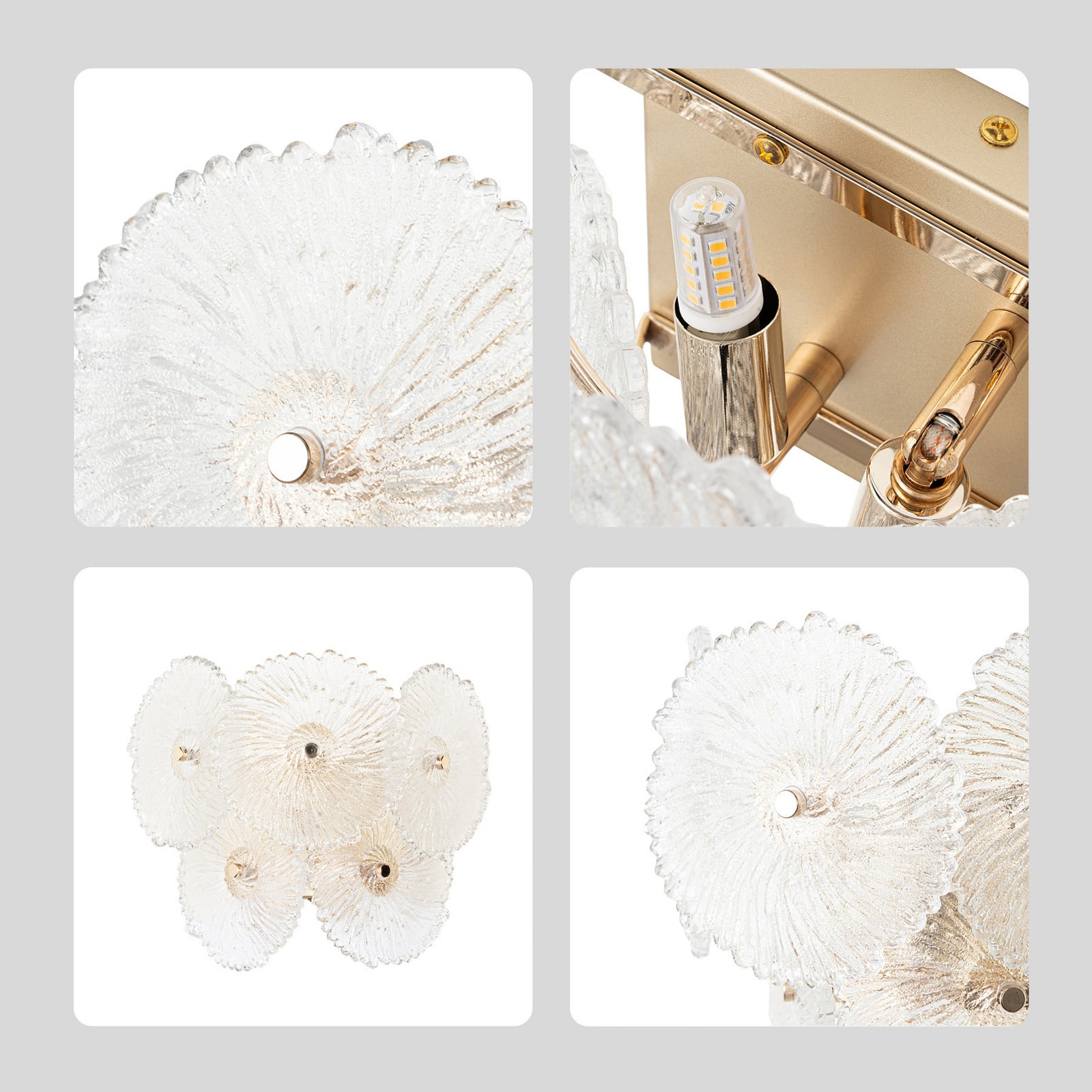 Lindby applique murale Tjada, 22 cm, blanc, plâtre, G9, à peindre