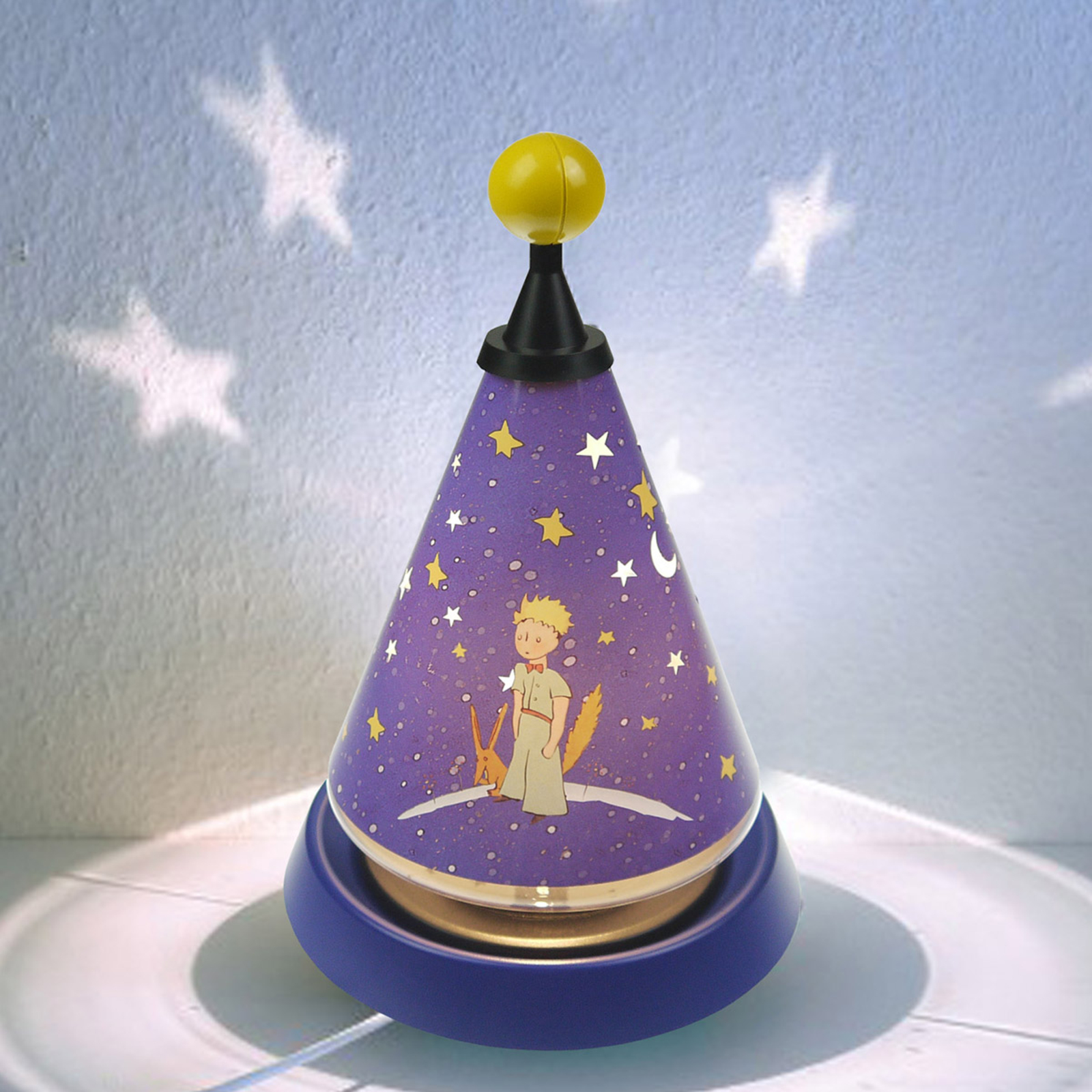 Den lille prinsen i karusellen - roterende nattlampe