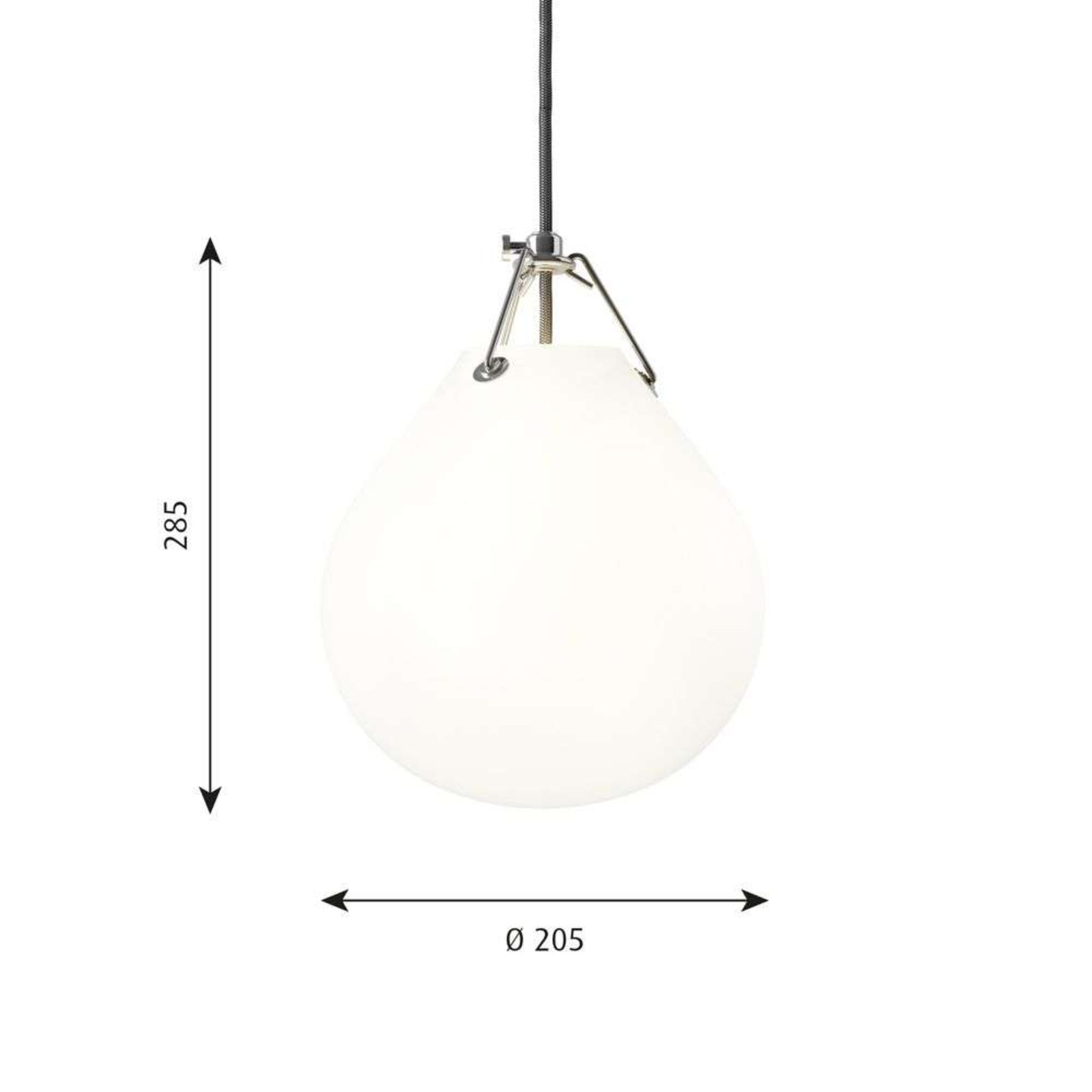 Moser Lampada a Sospensione Ø205 Matt White/Opal - Louis Poulsen