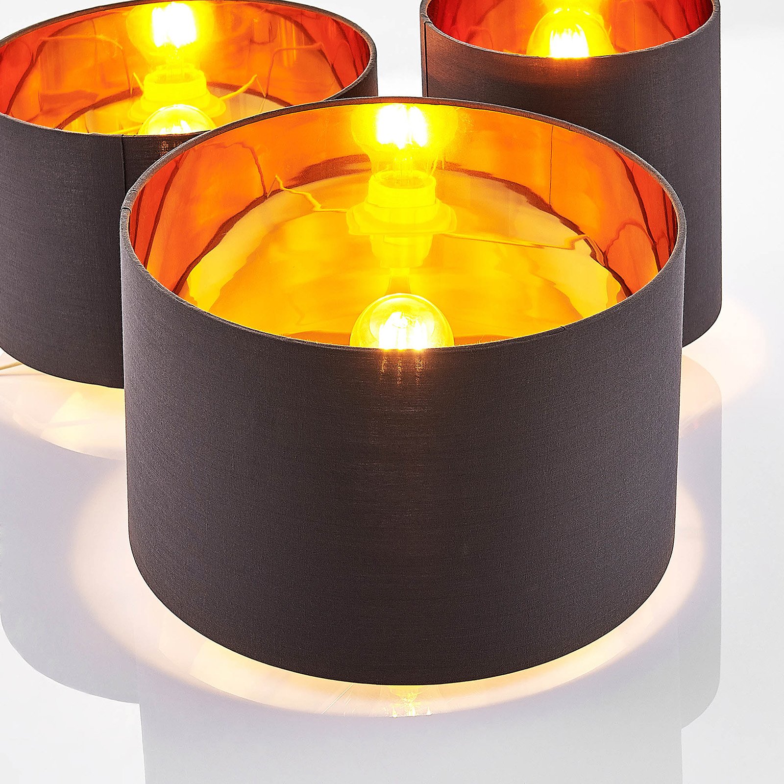 Laurenz Ceiling Lamp Grey/Gold - Lindby