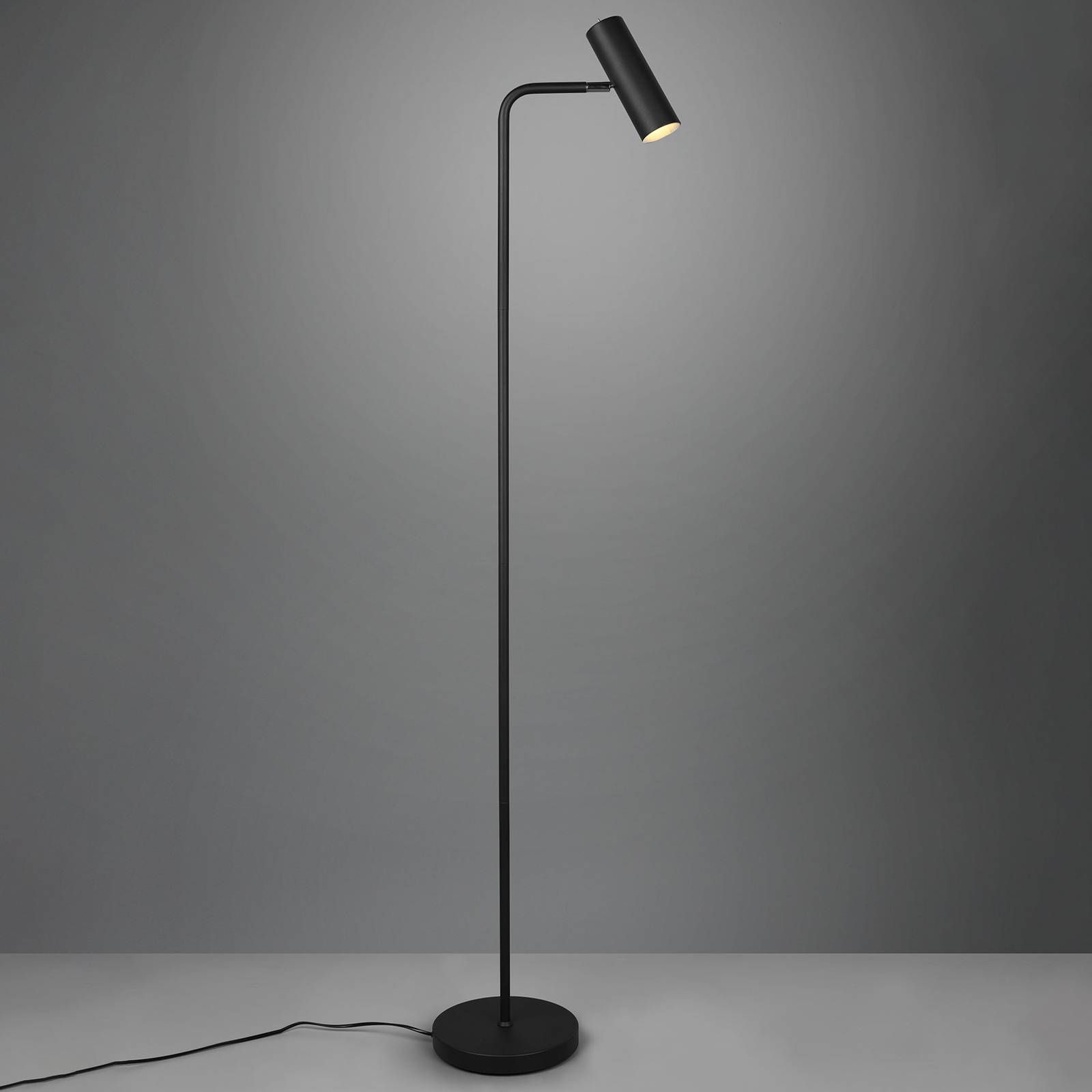 Trio Lighting Lampadaire Marley noir mat