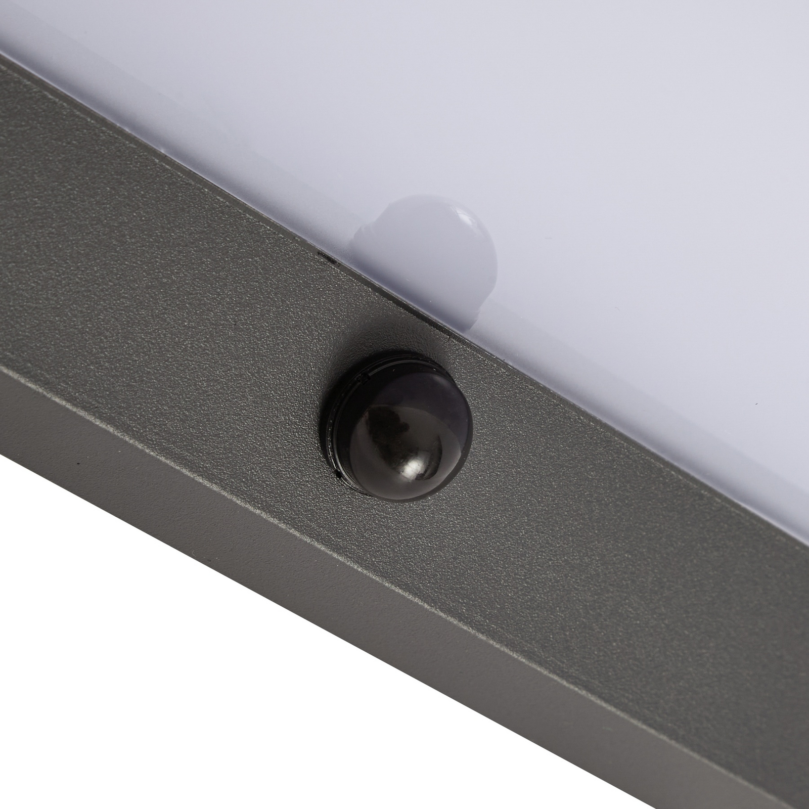 Aplique LED para exterior Lindby Fando, color antracita, con sensor, IP44