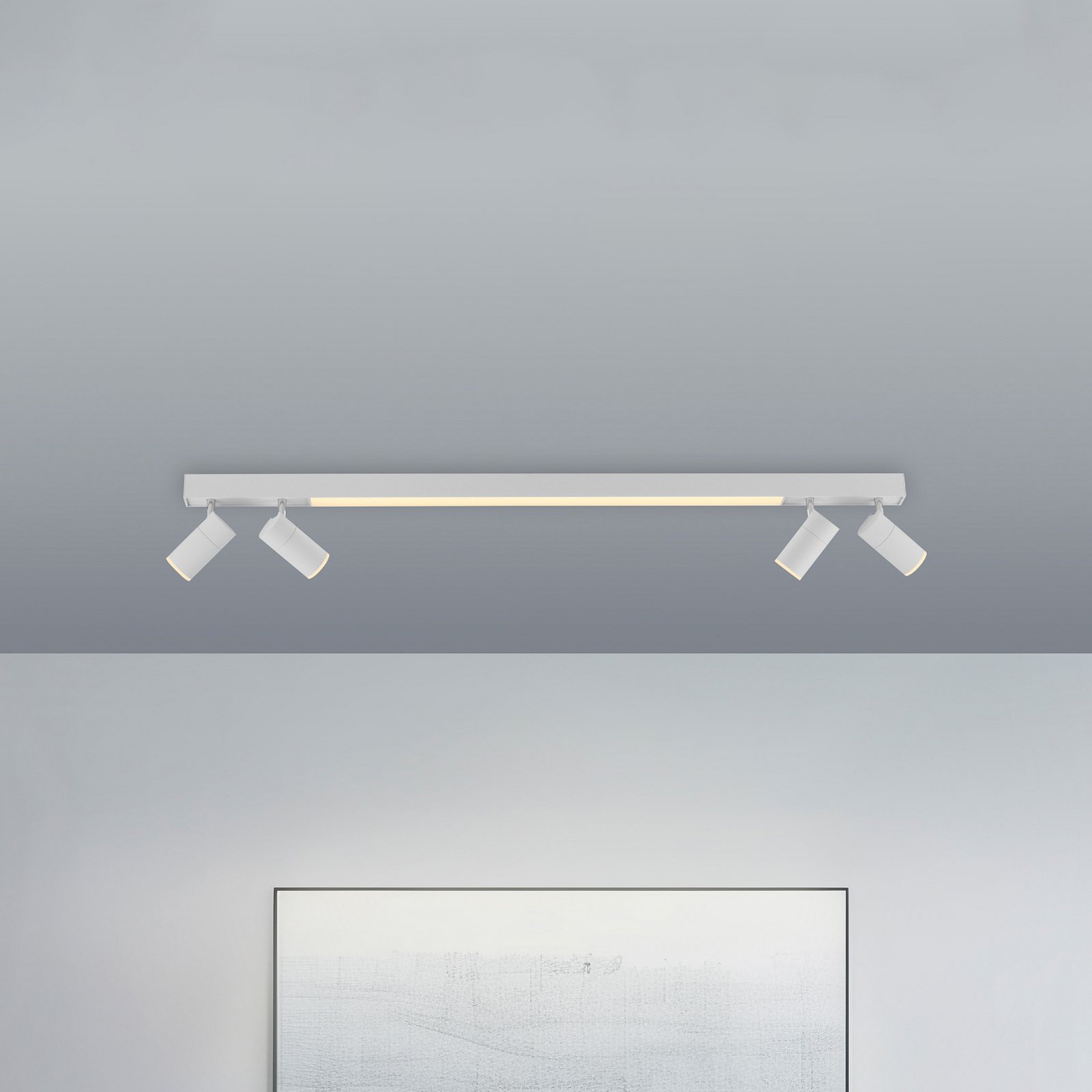 LED stropní svítidlo PURE Lines, 120 cm, bílé, CCT, dálkové ovládání