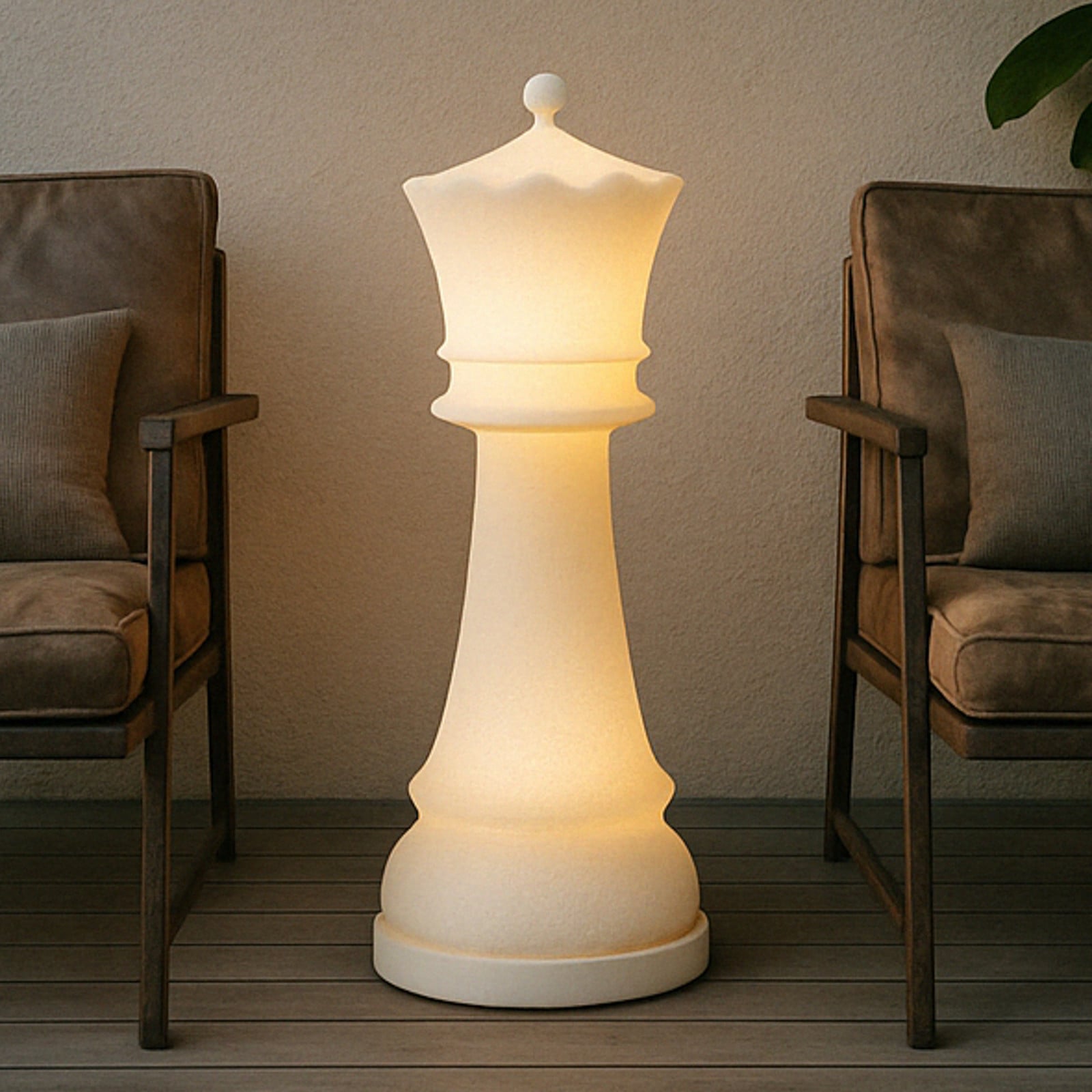 Majesté terrasselampe, hvid, 107 cm, IP65 Lucande - Design - Plastik