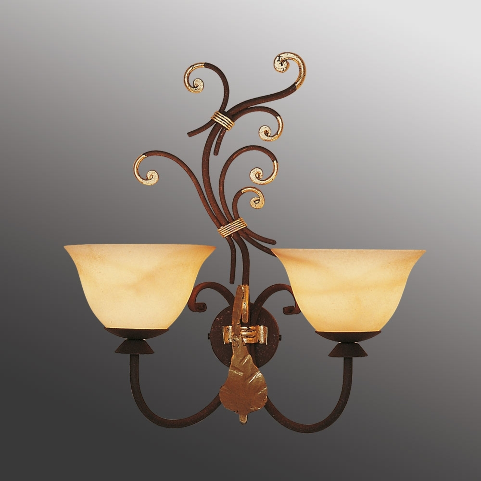 2-lichts wandlamp Florence