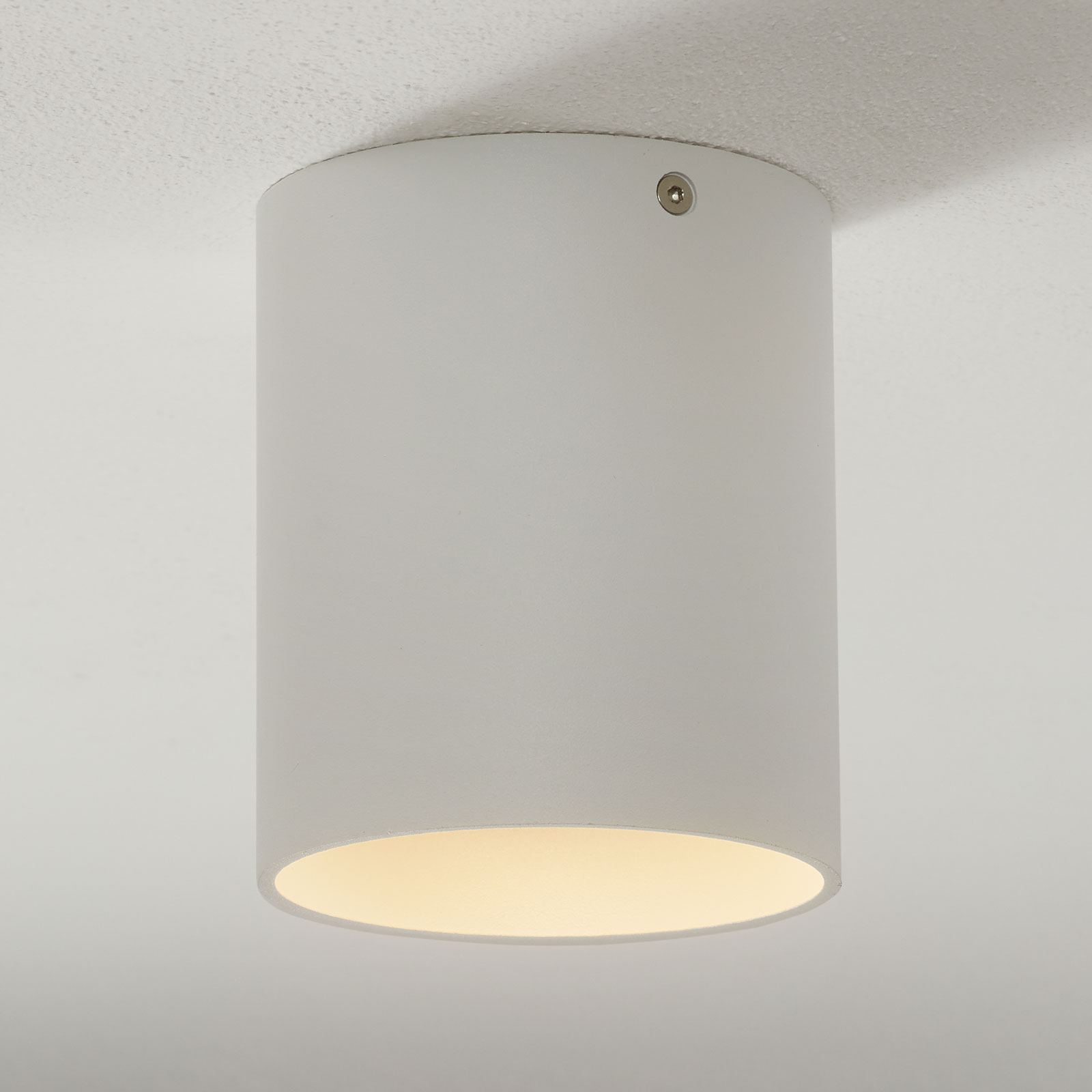 Lucande Paolo downlight GU10 round white, for Living / Dining Room, aluminium, GU10, 35 W, energy efficiency: A++, H: 12 cm