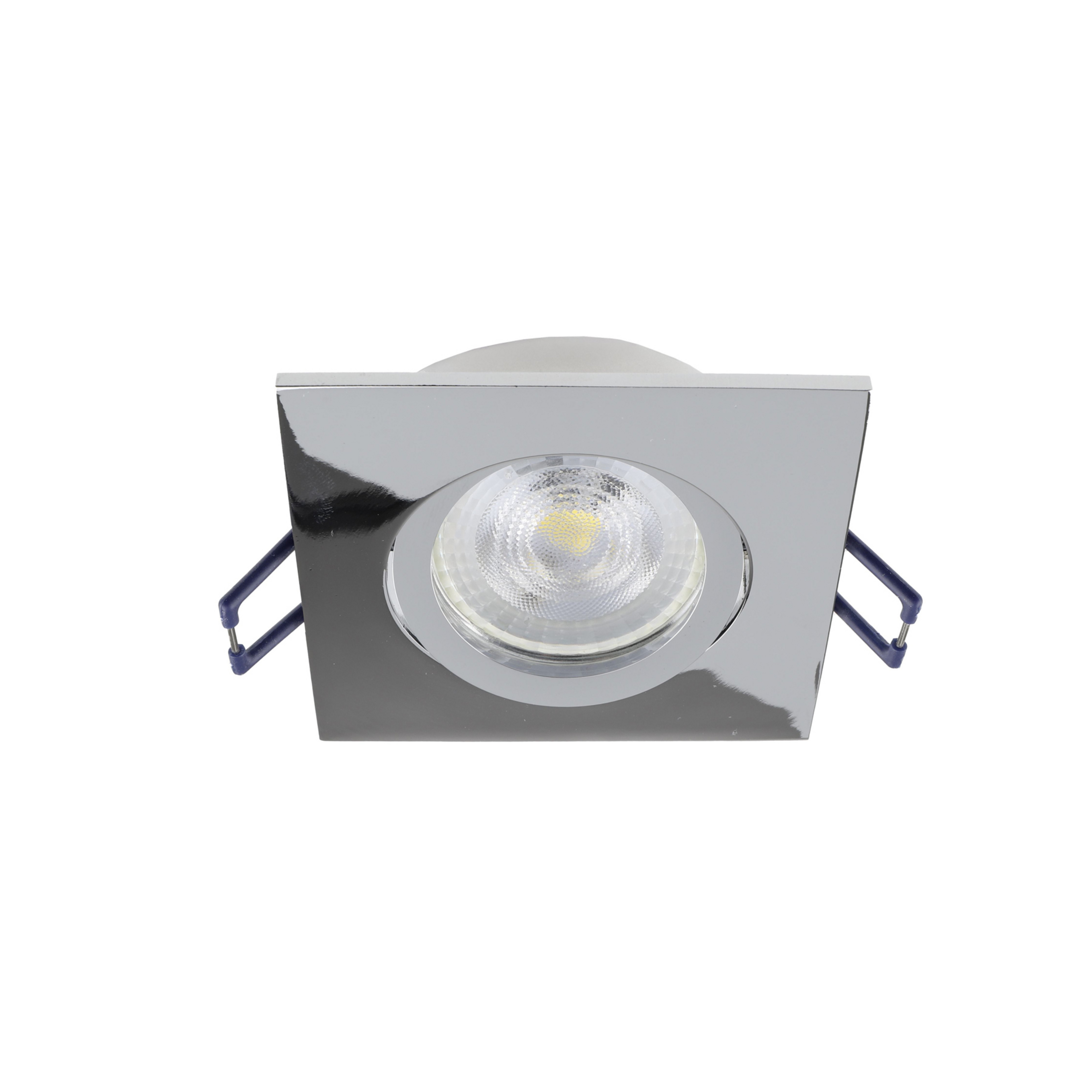 Samsola indbygget loftslampe, skinnende sølv, 9 x 9 cm, metal