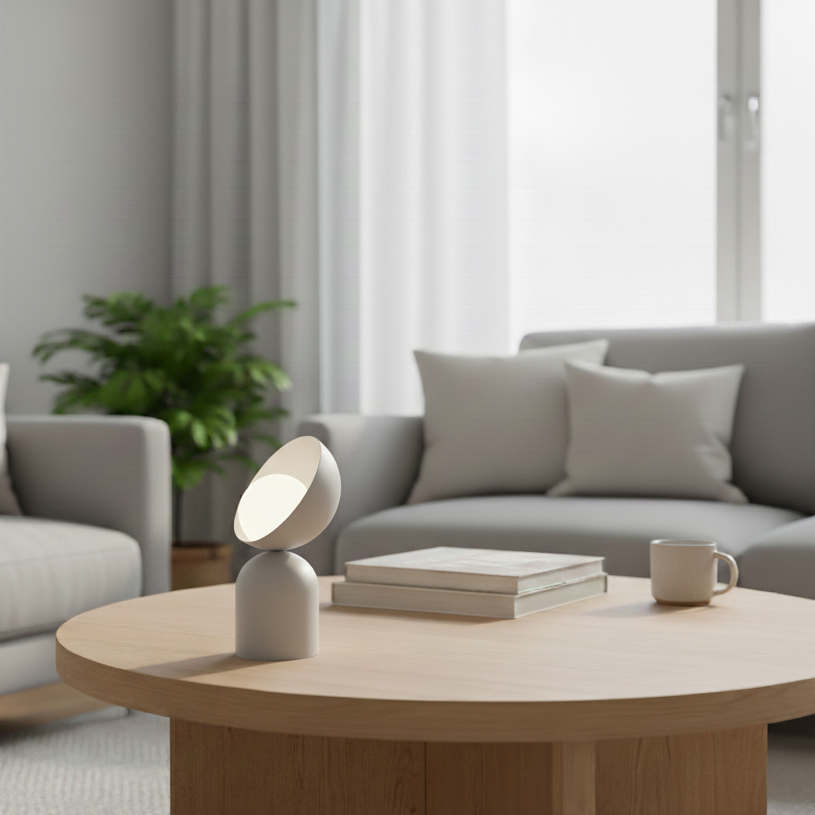 Настолна лампа Boto LN1, сива, стомана/стъкло, височина 31 cm, G9 Настолна лампа Boto LN1, сива, стомана/стъкло, височина 31 cm, G9