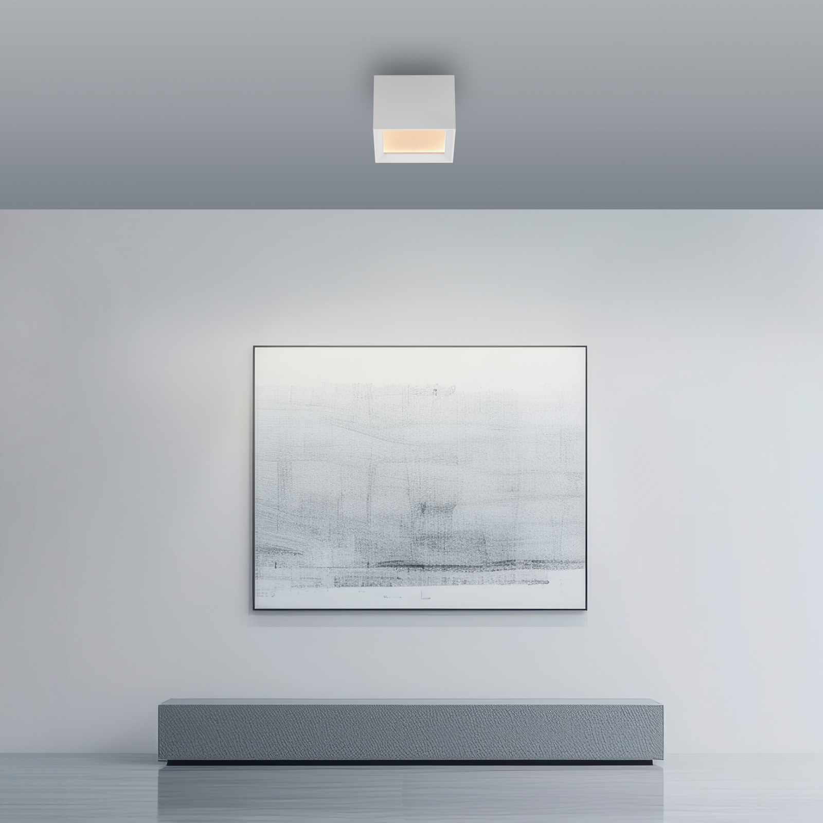 LED-stropna svetilka PURE Manhatten, bela, 1-žarilna, CCT