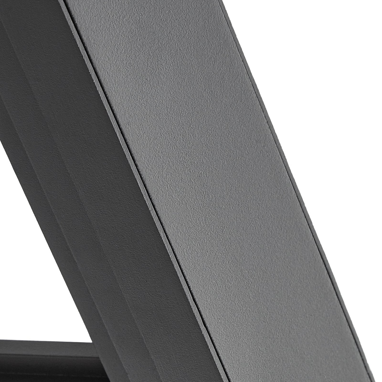 Lucande LED-væglampe Ashkan, antracit, IP65