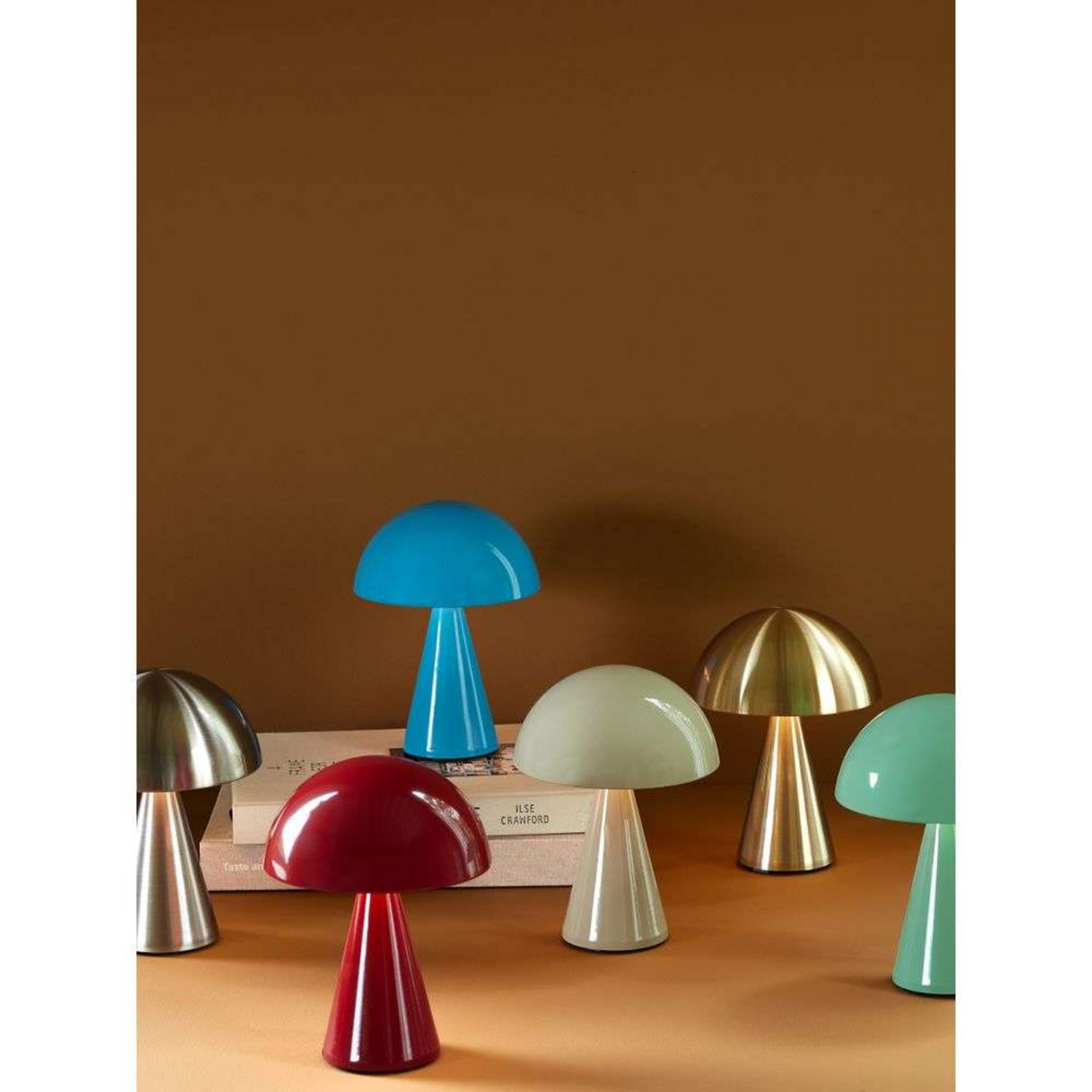 Mush LED Portable Table Lamp Dim. Red - Hübsch