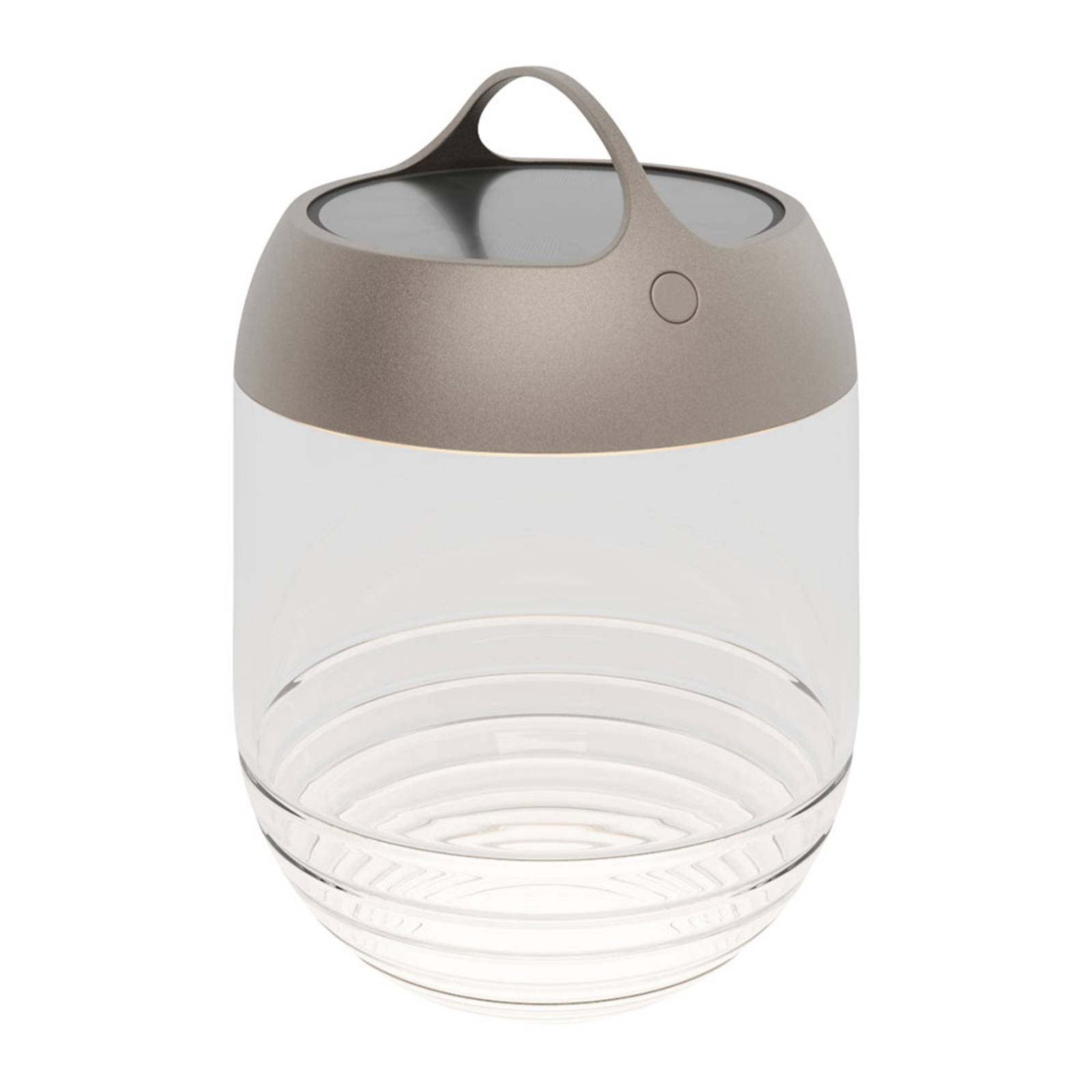 IP44.de aqu M lampada LED solare alta 35 cm bronzo, cristallo soffiato, fusione di alluminio, 1.5 W, altezza: 35.1 cm